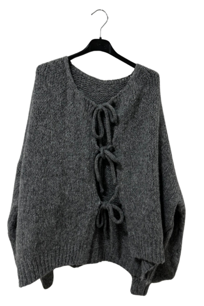 Schleifen Strickjacke