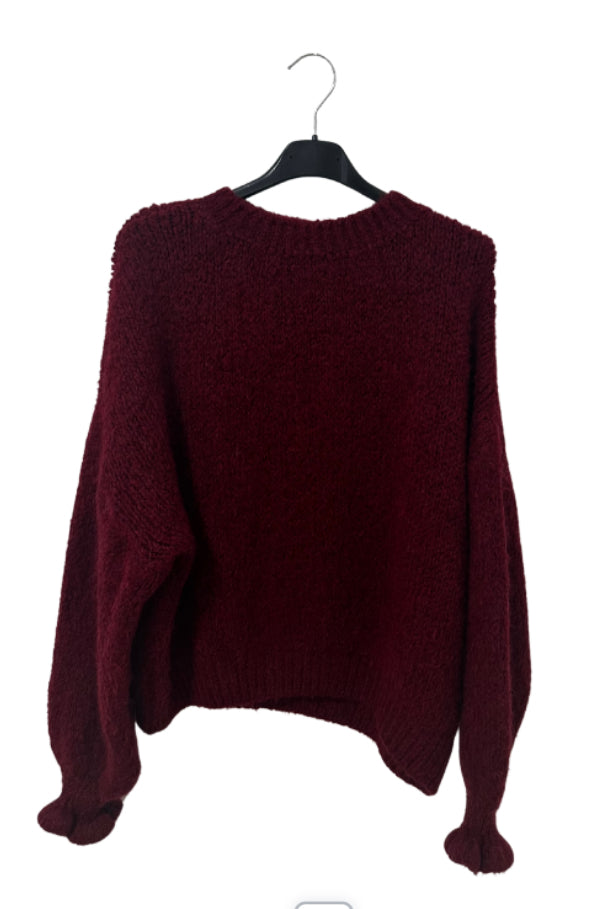 Rüschen Pullover