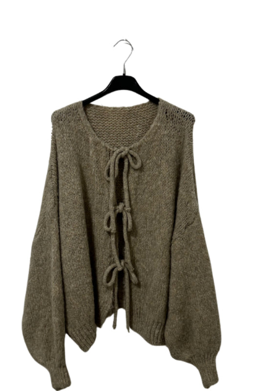 Schleifen Strickjacke