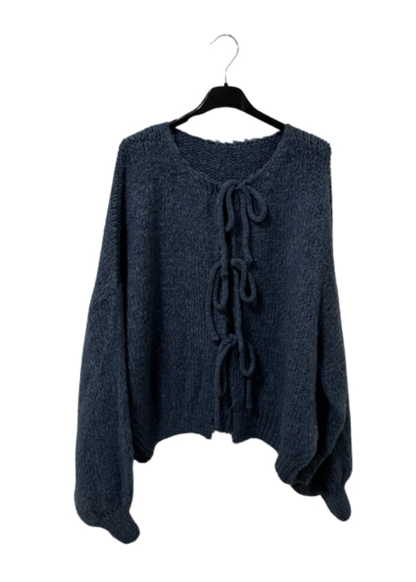 Schleifen Strickjacke