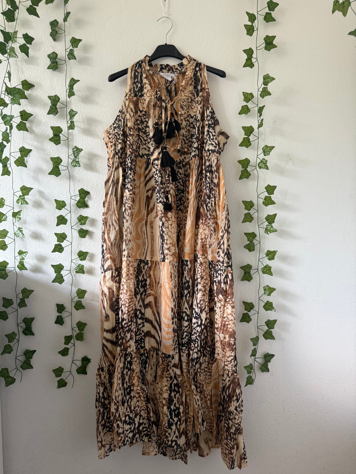 Boho-Kleid Lang Versch.Farben