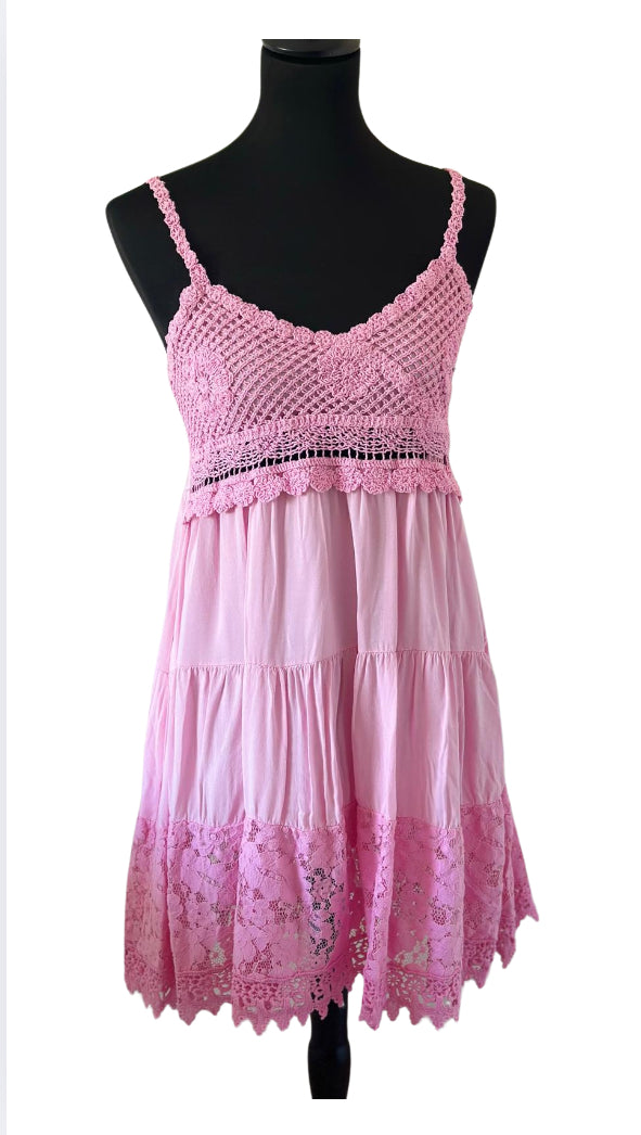 Häkelkleid-Versch.Farben