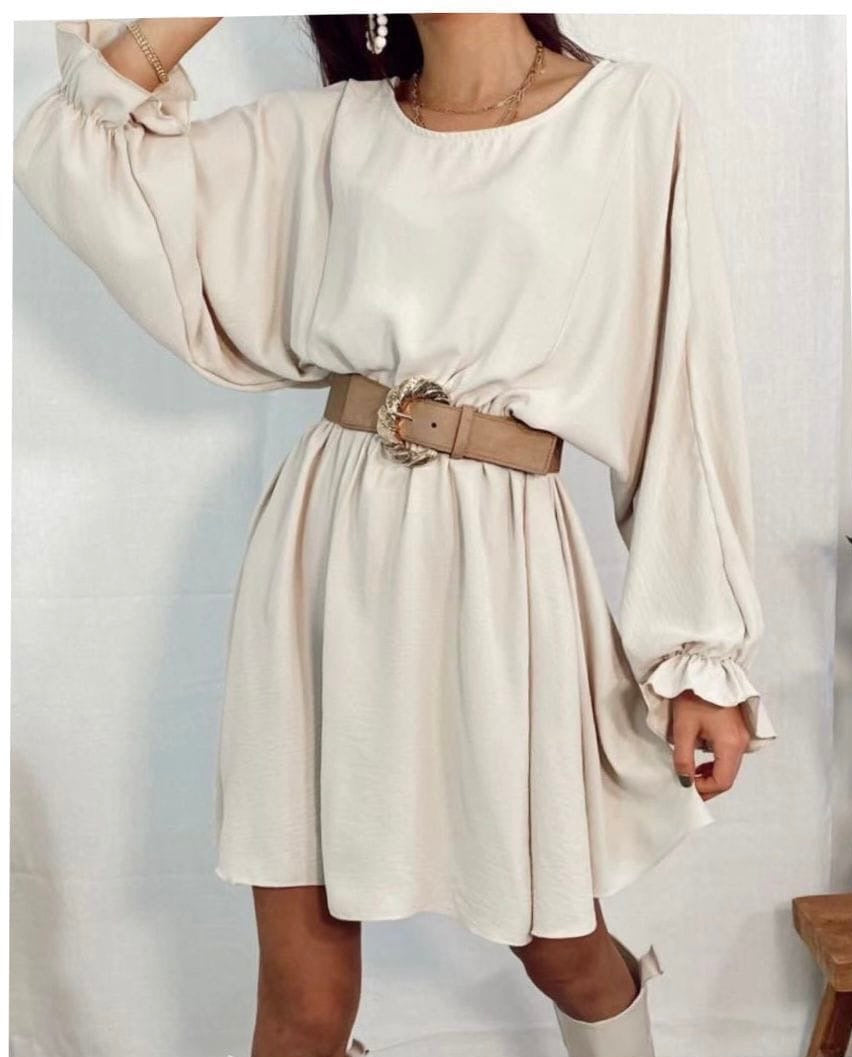Rüschen Mini Kleid