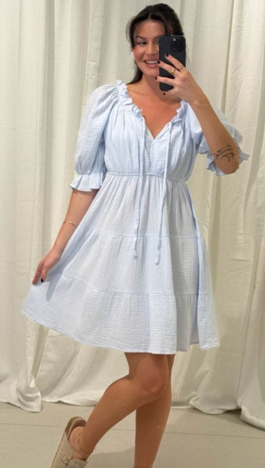 Musselin Kleid Romy -Versch.Farben
