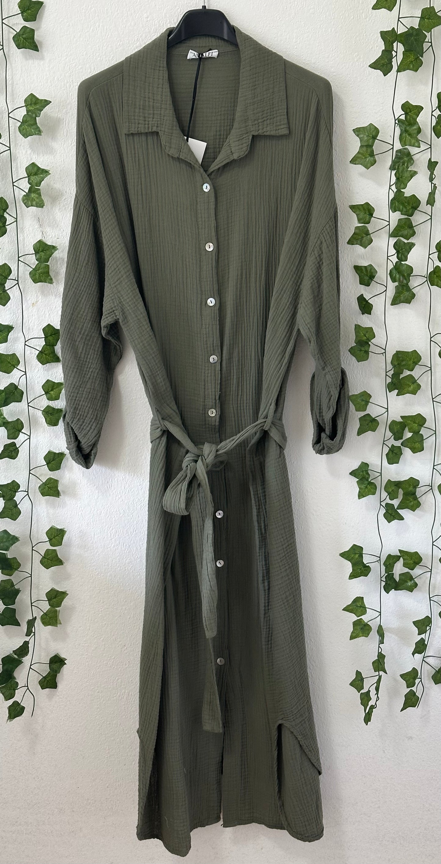 Musselin Blusenkleid in versch.Farben