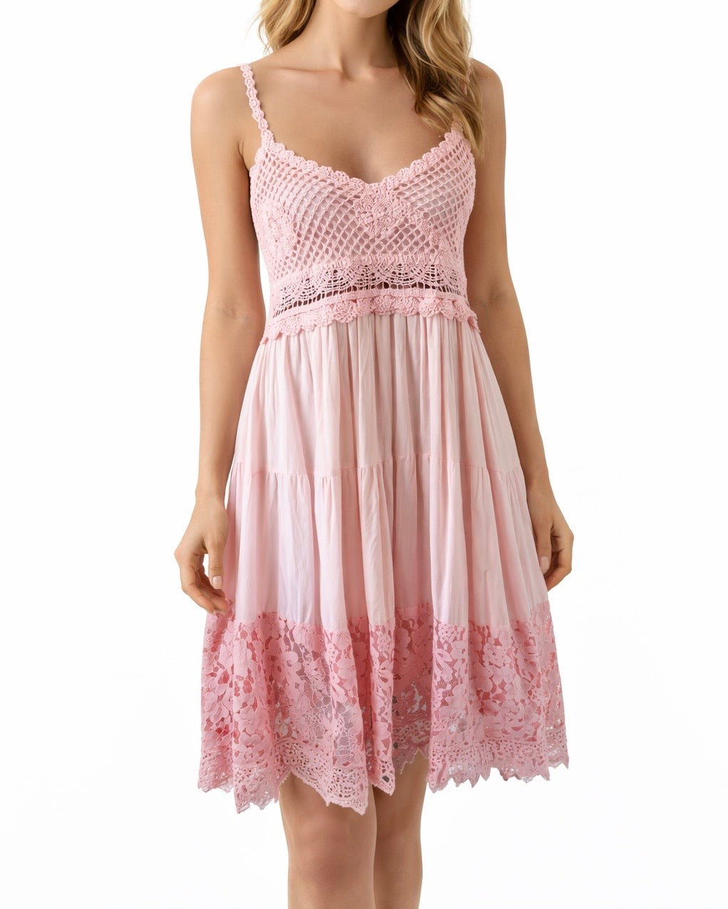 Häkelkleid-Versch.Farben