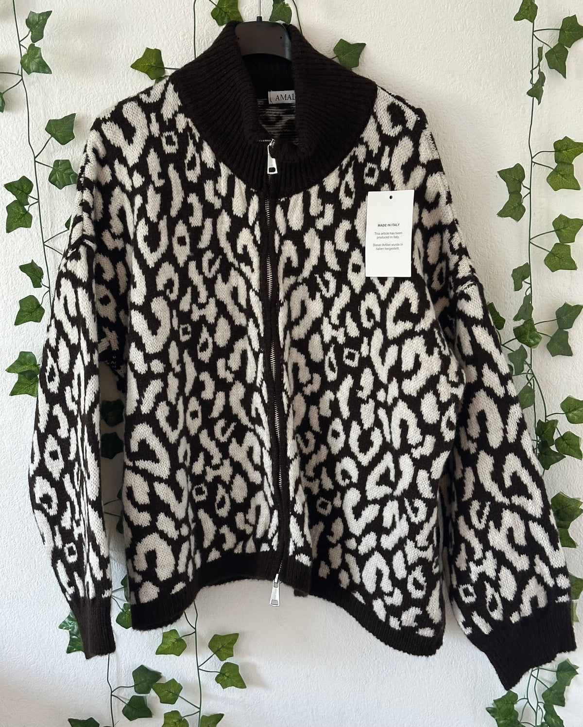 Strickjacke Leo mit Doppel Zipper in versch.Farben