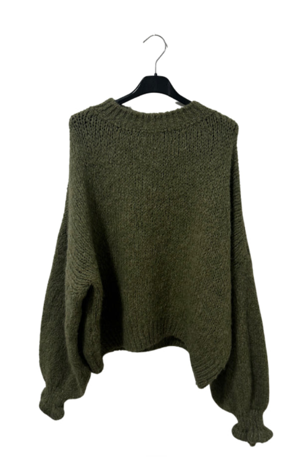 Rüschen Pullover