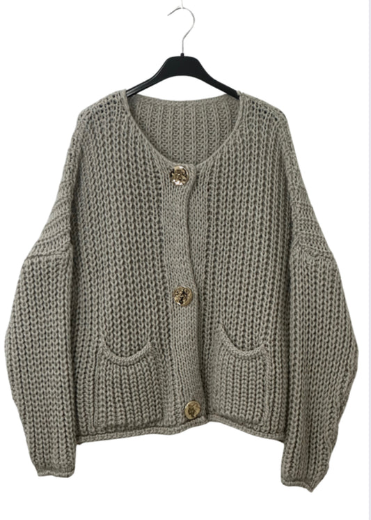 Strickjacke mit gestanzten Knöpfen*SUPERSALE*