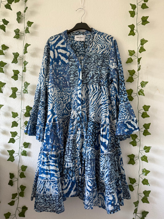 Boho-Kleid mit Knöpfen