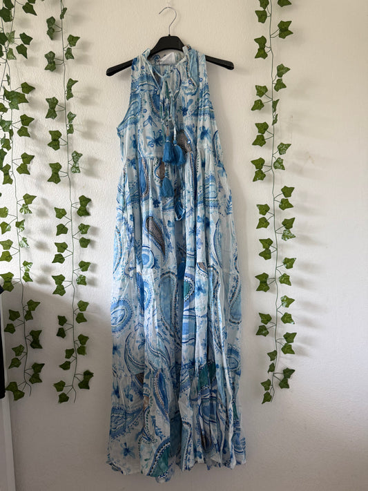 Boho-Kleid Lang Versch.Farben