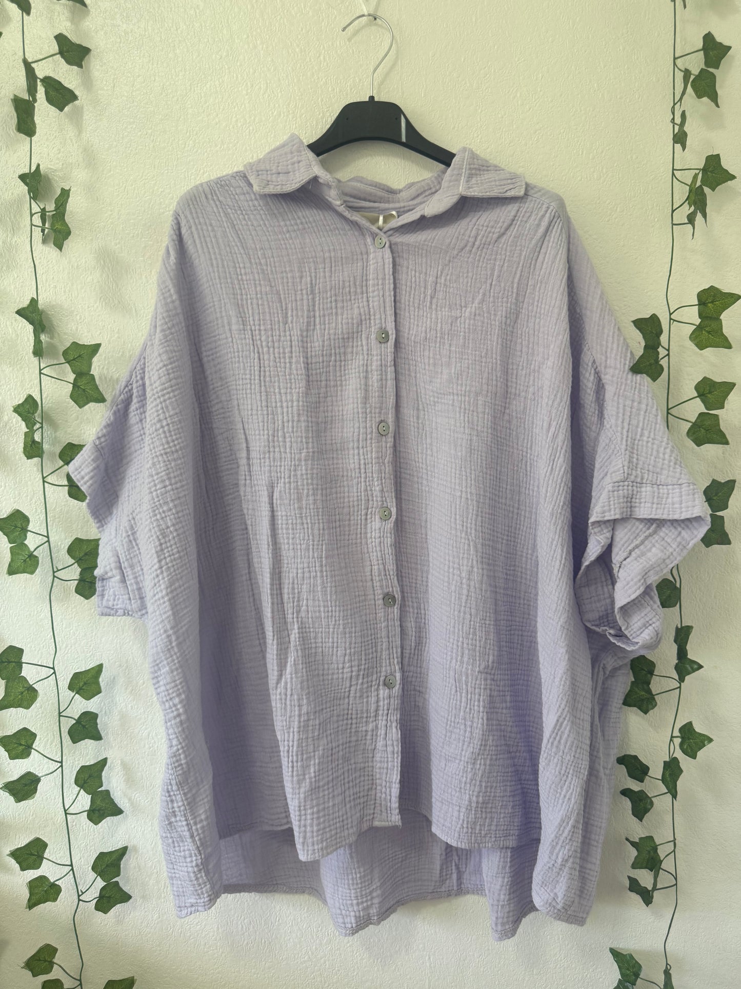 Kurzarm Musselin Bluse
