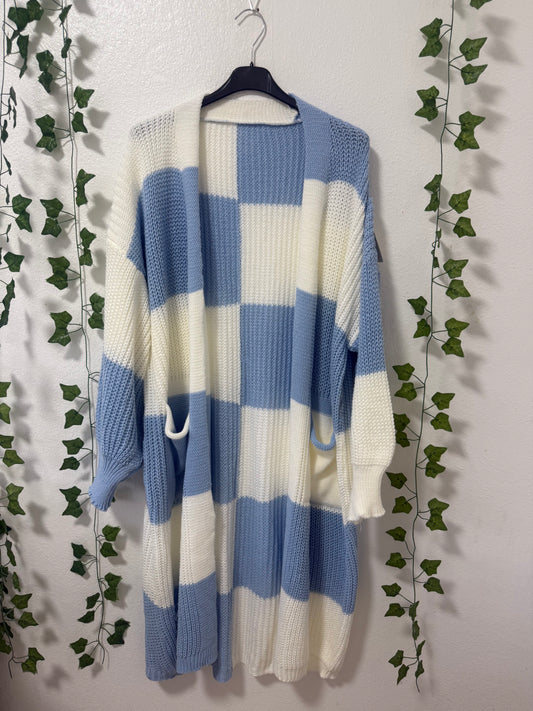 Karo-Strickjacke in versch.Farben