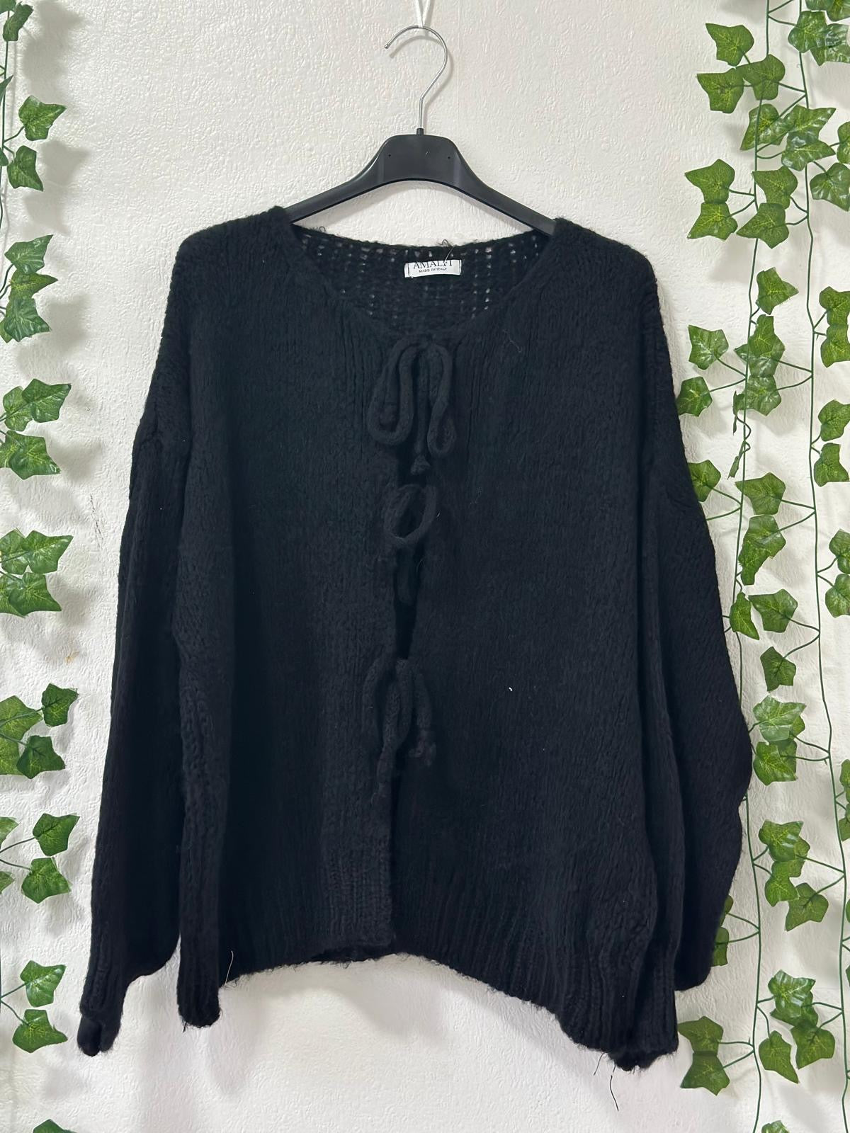 Schleifen Strickjacke in versch.Farben